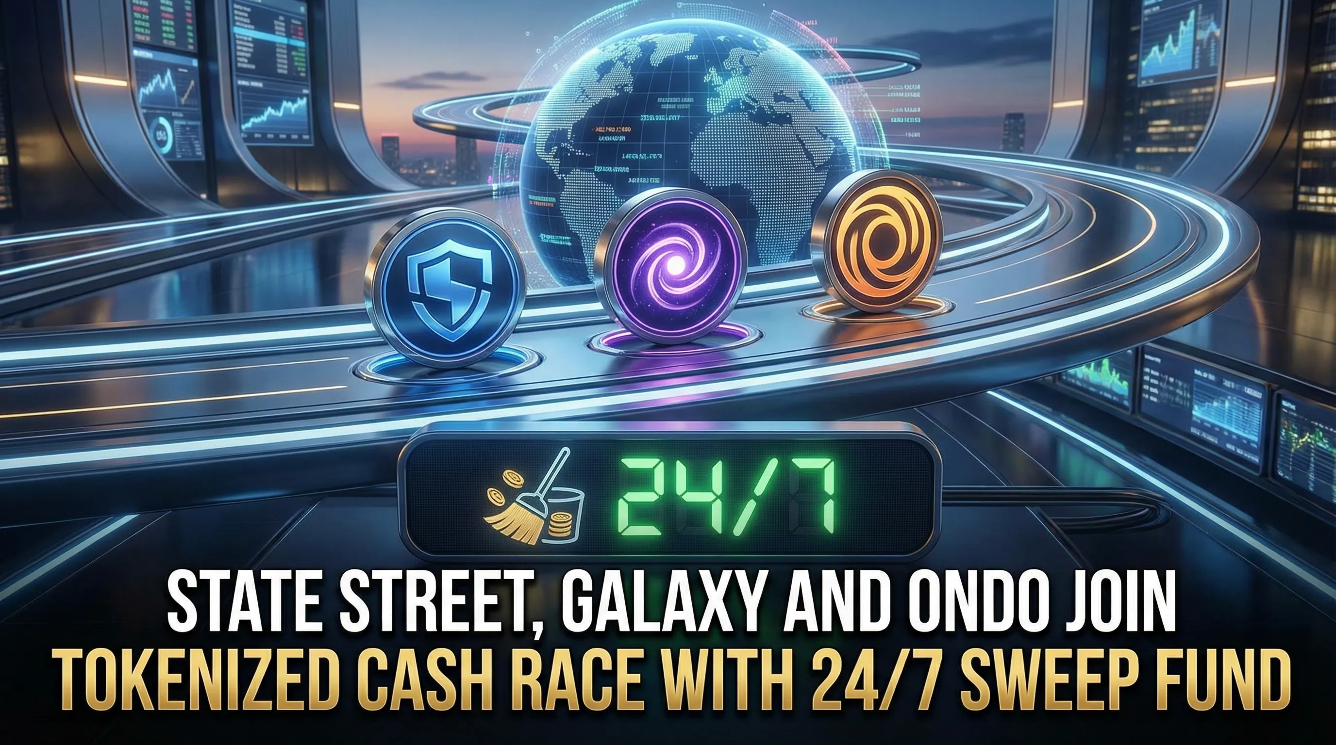 State Street, Galaxy, and Ondo Launch 24/7 Tokenized Cash Fund on Solana