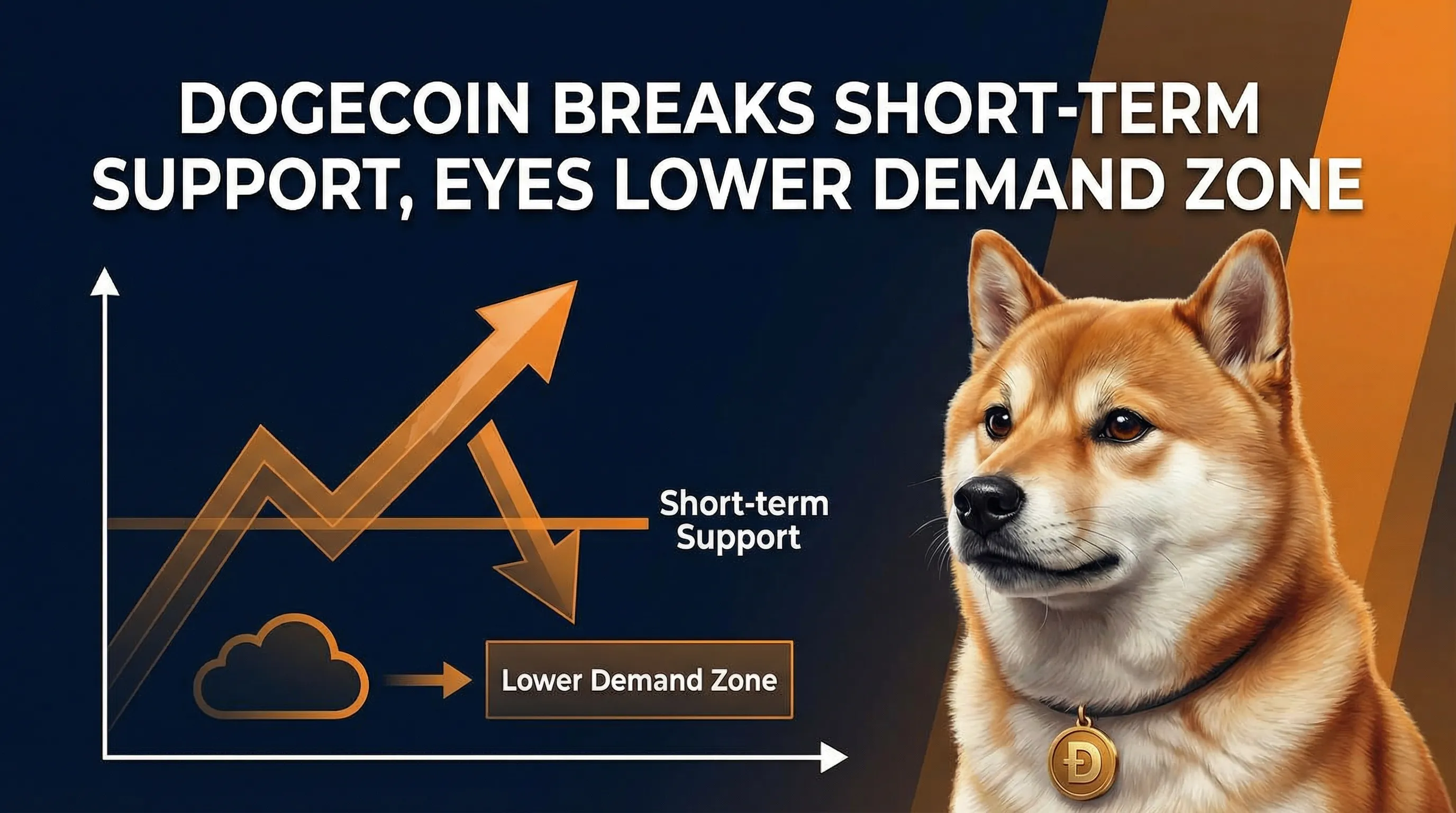 Dogecoin Plunges Past Key Support: Is the $0.1280 Demand Zone Next?